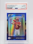 JAYDEN DANIELS 2024 DONRUSS OPTIC RATED ROOKIE BLUE HYPER B RC PSA 10 Q0004