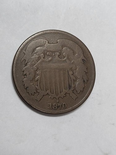 1870 Two Cent Piece Full Rims - Picture 3 of 4