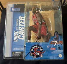 VINCE CARTER 2nd Edition McFarlane NBA Series 7 Toronto Raptors Red Jersey 2004