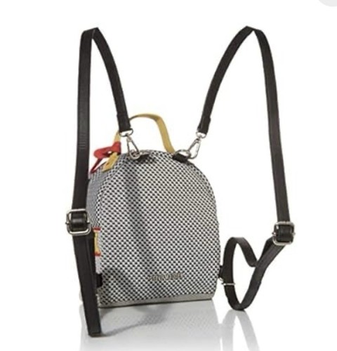 Steve Madden Run Mini Backpack Gray w/ Red Yellow Details Convertible Bag NWOT - Picture 14 of 16