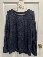 BUFFALO David Bitton Heathered Blue Scoop Nec...