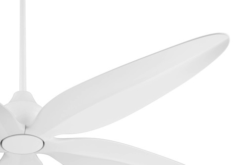 60" Casa Vieja Lotus Bay Matte White Damp LED Ceiling Fan with Remote - Picture 5 of 10