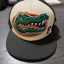 New Era Men's 59Fifty 7-3/8 - Florida Gators white/black Fitted Hat