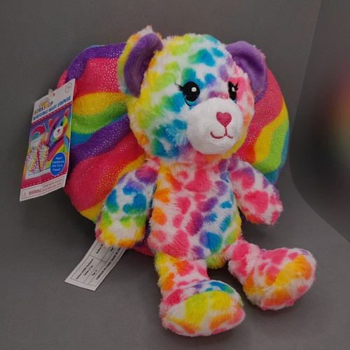 Build-A-Bear Reversible Heart Surprise Polka Dot Bear Plush 8.5” Stuffed Animal  - Picture 4 of 10