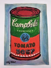Andy Warhol COA Art Painting Original Drawing Vintage Paper Signed