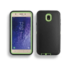 Phone Case Hybrid Shockproof Defender Cover For Samsung Galaxy J3 2018 Black