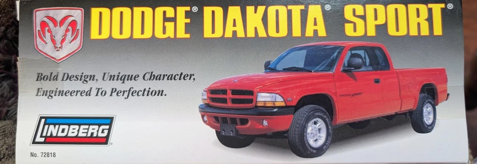 Red Lindberg Dodge Dakota Sport NIB 1998 Promo  - Image 2 of 4