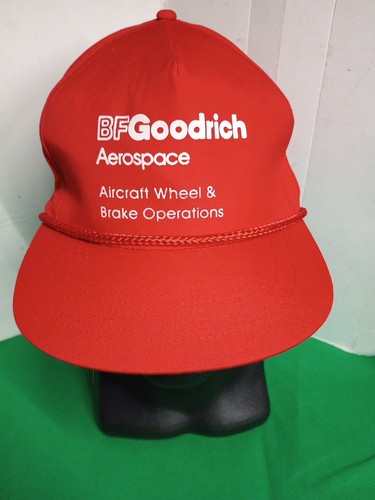 BF Goodrich Aerospace Snapback Hat Cap Red Rope Vintage - Bild 2 von 5
