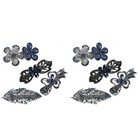 8 stücke Retro Haar-Clip Bowknot Kristall geformt Haarnadel Haarschmuck