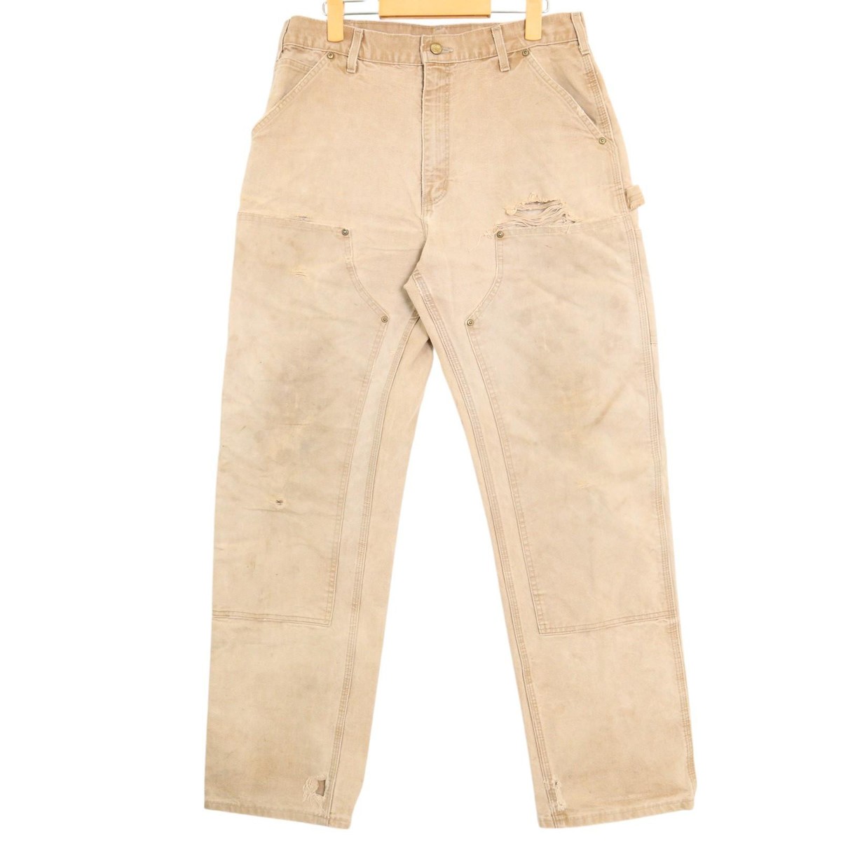 Carhartt doubleknee painter pants 34×34 Carhartt Tan Double Knee Painter Pants – UNSOUND RAGS