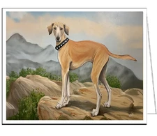 Sloughi Fine Art Notecards - Set of Six