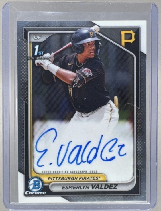 Esmerlyn Valdez 2024 Bowman #CPA-EV Chrome Auto Rookie 1st RC