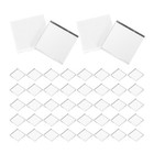  100 Stück Spiegelmosaikfliesen: 1 cm selbstklebende, quadratische, glänzende