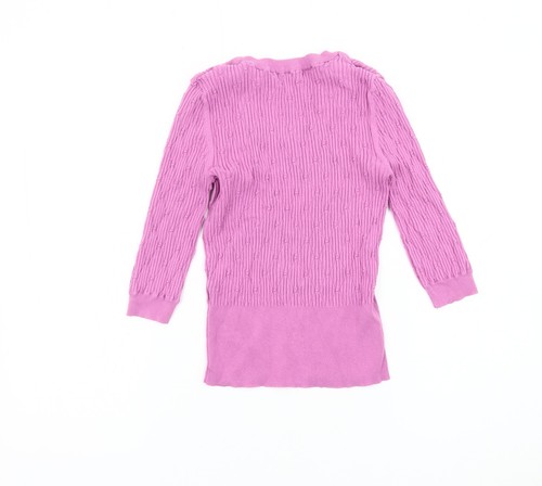 Marks and Spencer Women's Pink Pullover Jumper - Size 8 - 第 2/12 張圖片