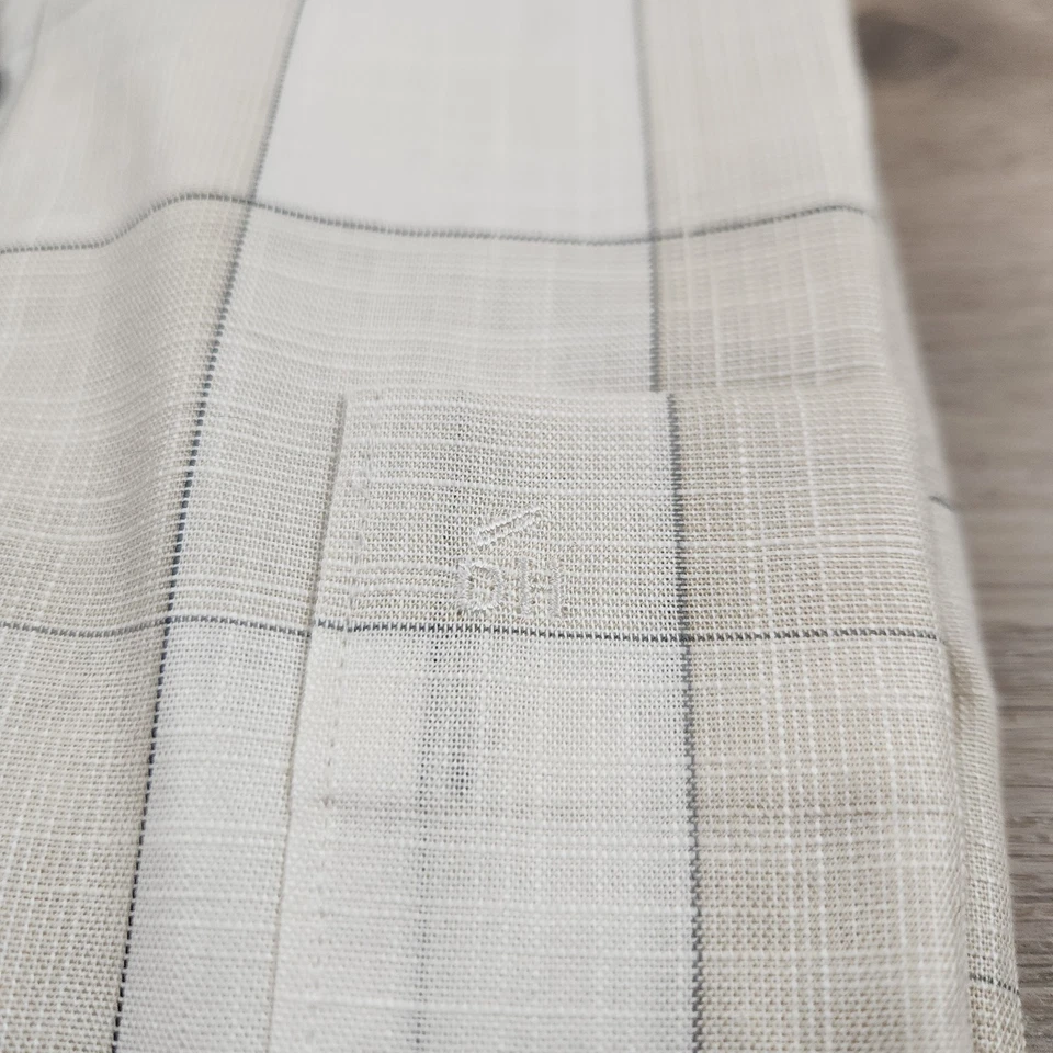 Camisa Daniel Hechter Para Hombre XL Multicolor Manga Corta Botones Cuadros Getzner Foto 4 de 4