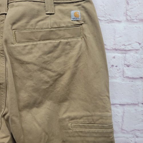 Pantalones de Trabajo Carhartt Calce Relajado Sarga Para Hombres 32x30 Caqui Beige Tostado Uniforme Utilitario - Imagen 3 de 10