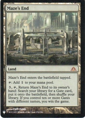 MTG: The List Reprints: Maze's End: Lightly Played Condition