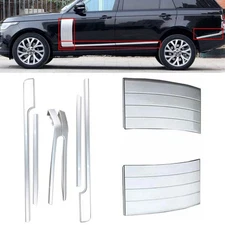 Silver Door Side Body Vent Trim Strip Kit Fit For Range Rover L405 2013-2022 New