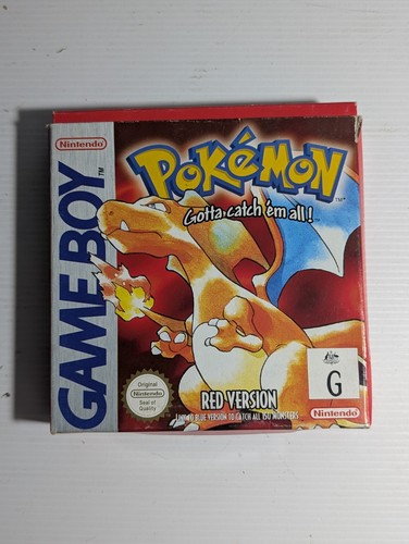 Nintendo Gameboy Pokemon Red Version BOX ONLY No Cartridge aus