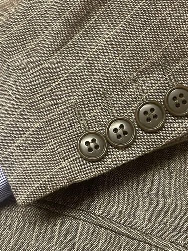 FELLINI Menswear 2Buttons Notched Linen Blazer Mens UK40R- EUR/50/U.S/40R” - Picture 10 of 24