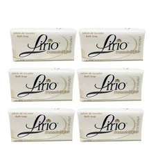Lirio Dermatologico Bar Soap Glycerin Enriched Antibacterial Soap - 5.3 Oz, 6PCs