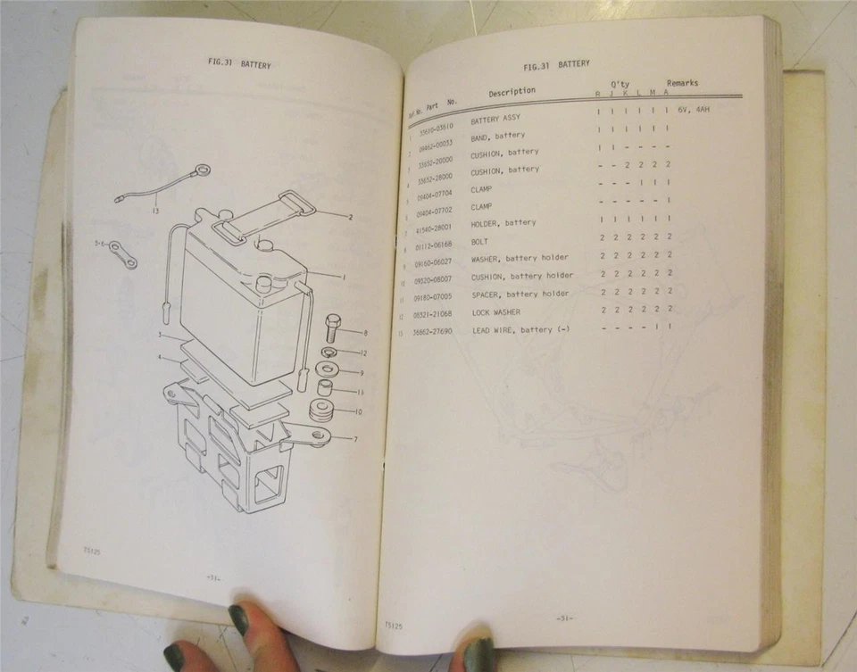 SUZUKI TS125 Illustrated Motorcycle Parts List Apr 1975 #99000-91495 N - Image 3 of 4