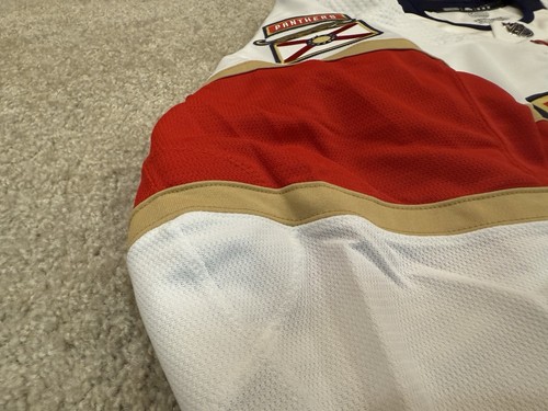 Camiseta deportiva Florida Panthers MiC Adidas Team Issue blanca auténtica de la NHL talla 56 nueva sin etiquetas - Imagen 3 de 11