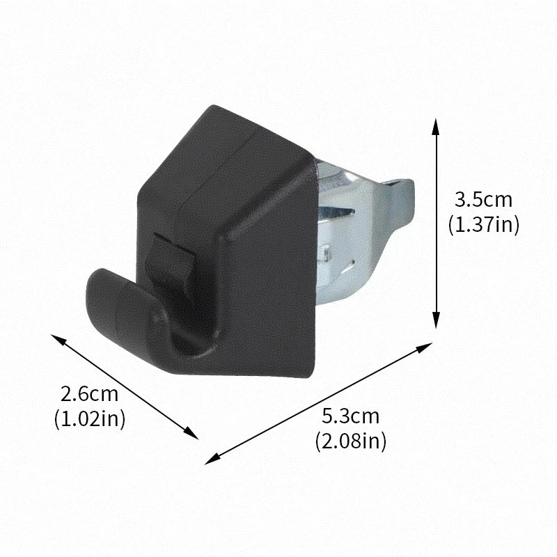 Ajuste Pontiac G8 2008-2009 2 piezas/juego de clips de soporte para parasol delantero negro 13187128  Foto 4 de 4