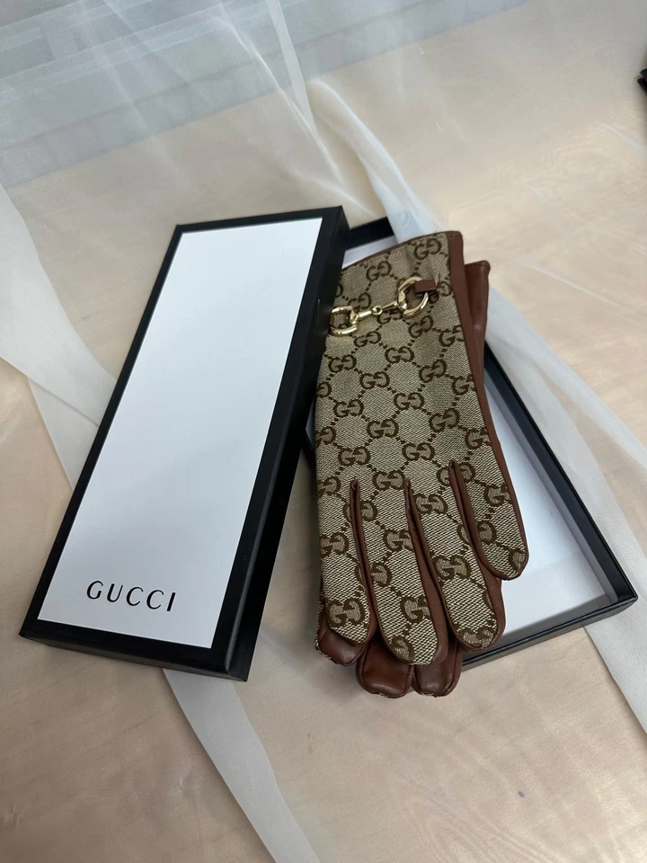 GUCCI Leather Gloves Women