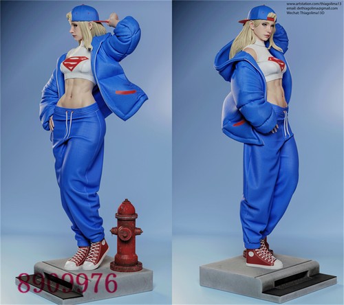 Figura Impresión 3D Supergirl Modelo Escultura GK Kit en Blanco Nuevo En Stock - Imagen 2 de 3