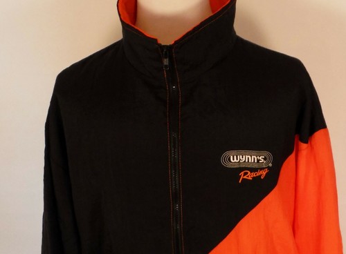 Men's Vintage WYNNS RACING Jacket Heavy Nylon Embroidered Spell Out Logo Size XL - Picture 2 of 9