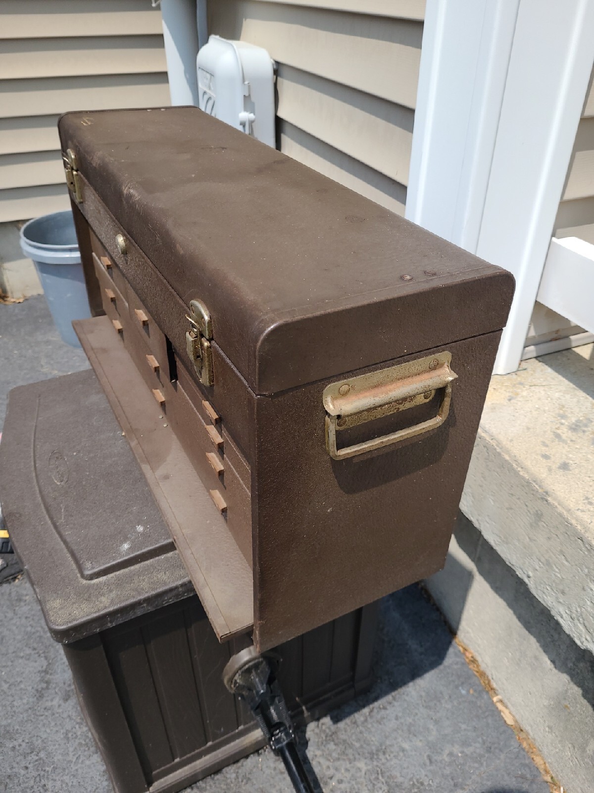 Vintage KENNEDY KITS Machinist 8 Drawer Tool Chest Box Model 526 - Picture 7 of 10