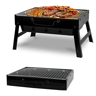 CRYSTALS BBQ KLAPPBAR ANTHRAZIT GRILL TRAGBAR REISEN AUSSEN PICKNICK