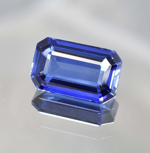8x12 MM Natural Royal Blue Ceylon Sapphire Emerald Cut Loose Gem GIT Certified - Picture 4 of 6