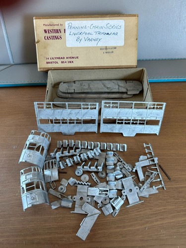 VARNEY LIVERPOOL TRAMCAR MODEL WHITE METAL KIT PENINE CHAIN SERIES BOXED - Picture 7 of 9