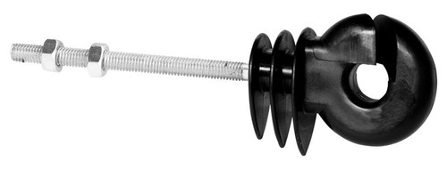 Metrischer Schraubring-Schraubeinsolator. M6 30 mm Gewinde für Elektrozaun 10 mm x 25 - Bild 4 von 4