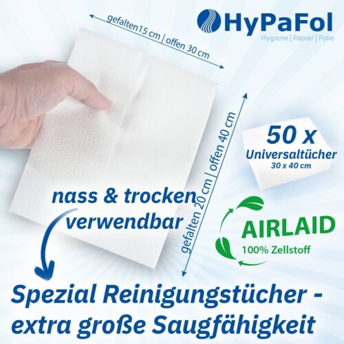 Hypafol Airlaid 50 Stk. Ölsaugtücher 30x40 cm, fusselfrei, saugstark, Weiß - Bild 6 von 7