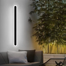 LED Wall Light IP65 Waterproof Outdoor Long Strip Modern Garden Wall Sconce Lamp