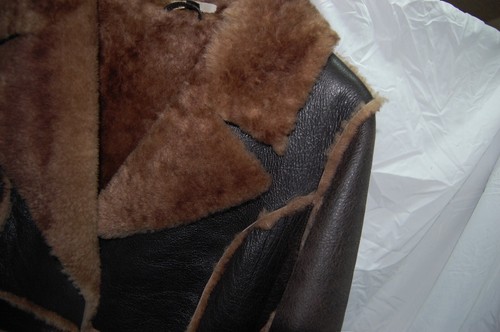 M Petite❤️JOIE Sheepskin Shearling Leather Military TRENCH COAT LONG Tall JACKET - Picture 6 of 12