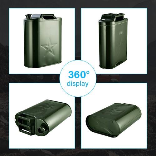 20L LITRE METAL JERRY CAN GREEN CAR STORAGE FUEL PETROL DIESEL CONTAINER - Picture 9 of 11