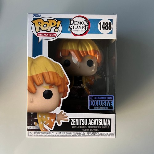 Funko Pop! Demon Slayer Zenitsu Protecting Nezuko's Box #1488 EE Earth Exclusive - Picture 1 of 5
