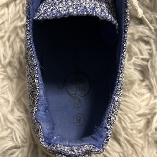 Scarpe donna Sole Mates fantasia blu taglia 8 lacci bianchi suole gomma - Foto 4 di 7