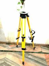 Flat Head Level Tripod Aluminum Double Lock Surveying Equipment Tripod