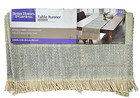Better Homes & Gardens Table Runner Striped Fringe All Natural Woven Jute