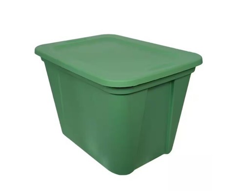 HDX 20 gal. Storage Tote in Grass - Pack of 5 Totes