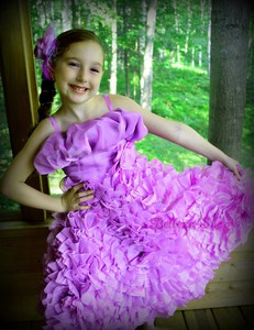 Embossed-Flower-Organza-Dress-Flower-Girl-Pageant-Party-Dress-Kid-SZ-3T-8-FG132