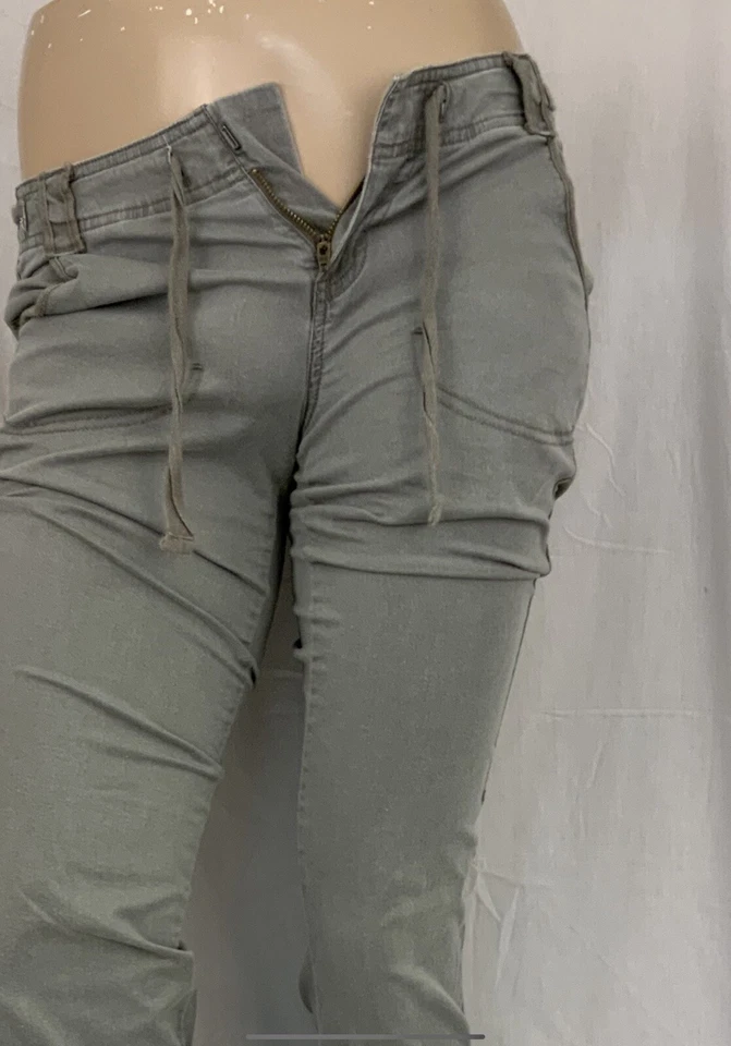 Pantalones The North Face 2 Gris Frente Plano Capri Algodón Bootcut YGI Y1-343 Foto 3 de 4