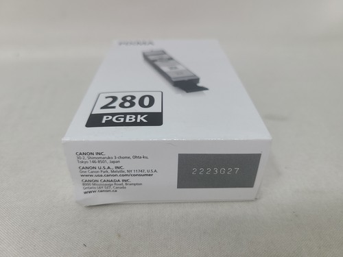 Genuine OEM Canon 280 Black Ink Cartridge Pixma PGI-280 PGBK FACTORY SEALED - 第 5/5 張圖片