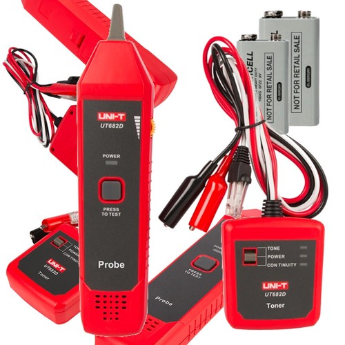 UT682D UNI-T Netzwerk Kabel Tester Telefon Kabelsucher Testgerät RJ11 Krokodil - Bild 5 von 5