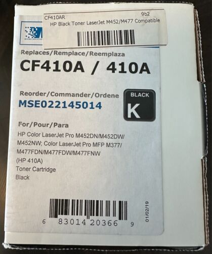 HP 410A Black Toner Cartridge for Color LaserJet Pro M452 MFP M477